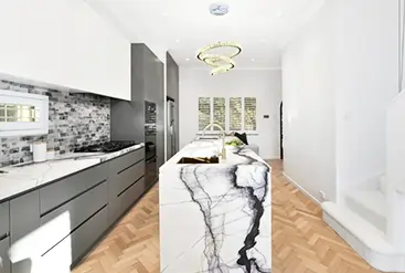 modern, high-end kitchen renovation